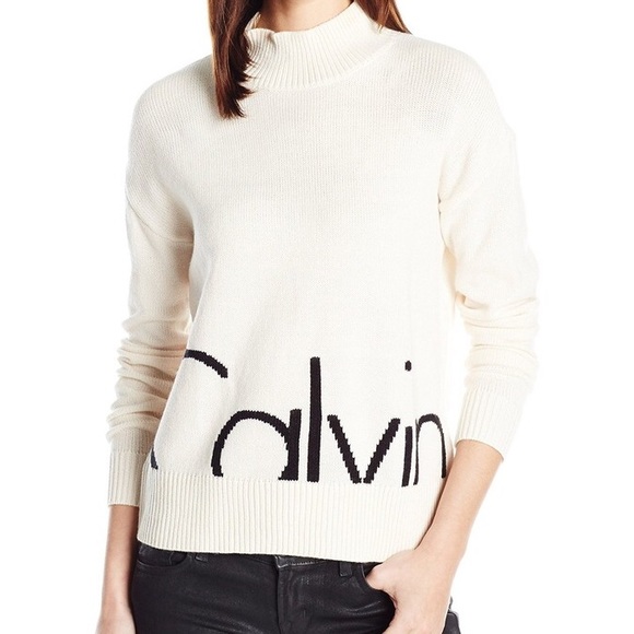 Calvin Klein Jeans Mock Neck Sweater - Picture 3 of 4